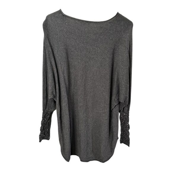 Stella Carakasi Cashmere blend Charcoal grey sequined long sleeve sweate… - Picture 1 of 12